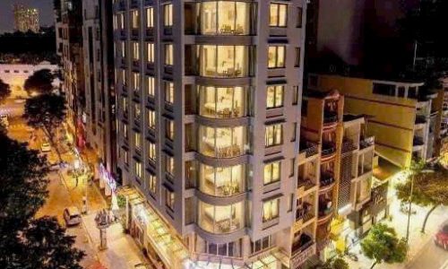 Bán khách sạn 2 mặt tiền Lý Tự Trọng và Lê Anh Xuân, P. Bến Nghé, Quận 1, thành phố Hồ Chí Minh.